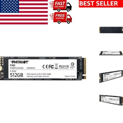 Patriot P300 512GB NVMe M.2 SSD   High-Speed, Low-Power, Shock Resistant