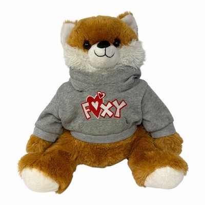 Dan-Dee Collectors Choice Fox Plush Stuffed Animal approx 18'' Foxy Hoodie DanDee