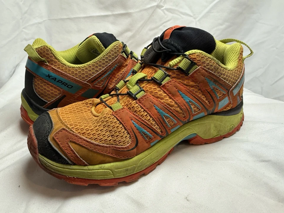 Zapatillas deportivas SALOMON XA Pro Youth 4 36 naranja malla multicolor senderismo Foto 3 de 4