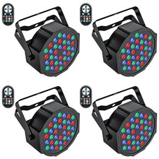 1/2/4pcs 108W RGB Par Light DMX Can Wash Lighting DJ Stage Disco Party Light