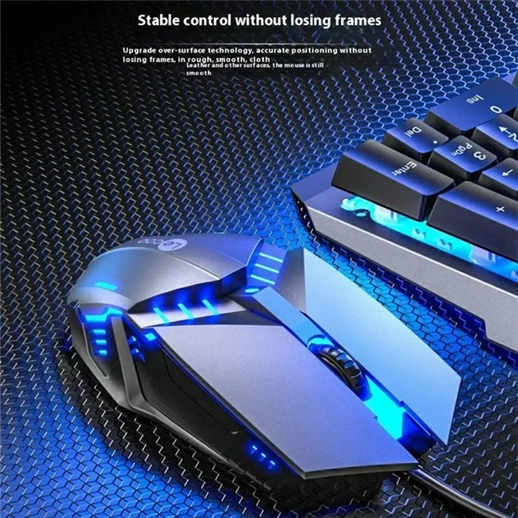 LENOVO Lecoo CM107 Backlit USB Wired Mechanical Gaming Keyboard and Mouse Set - Image 3 of 4