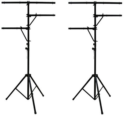 (2) Pro Audio DJ Multi Arm 8 Bolt Lighting 12 Foot Tripod Light Stand Package