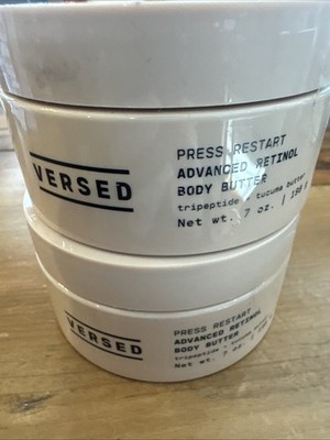 2 Versed Press Restart Advanced Retinol Body Butter 7 oz Anti-Aging Sealed NEW