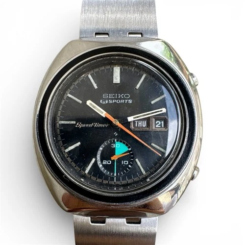 Vintage JDM Seiko 5 Sports Speed-Timer Chronograph Automatic 6139-8002 1971 40mm