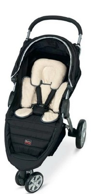 Britax Adjustable Head & Body Support Pillow for Car Seats & Strollers Gray