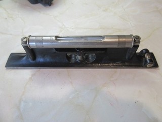 12" cast iron engineers machine or pipe level by J Rbone & Sons. 3 vials intact.