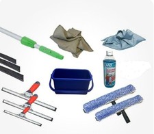 WINDOW CLEANING STARTER SET - 15 ITEMS BARGAIN - Window Cleaning Equipment