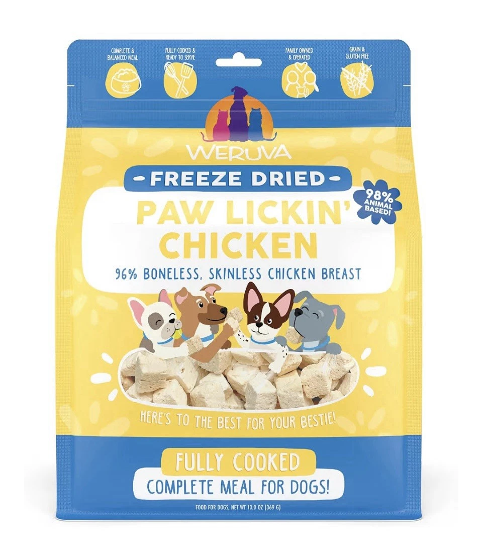 Weruva Paw Lickin’ Chicken Freeze Dried Dog Food, Topper or Treat-13oz
Opens in a new window or tab
