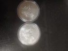 (2) 2020....   1 Oz Silver American Eagle BU