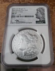 2021 o privy MORGAN SILVER DOLLAR NGC MS70 FIRST DAY OF ISSUE SIGNED BY MERCANTI