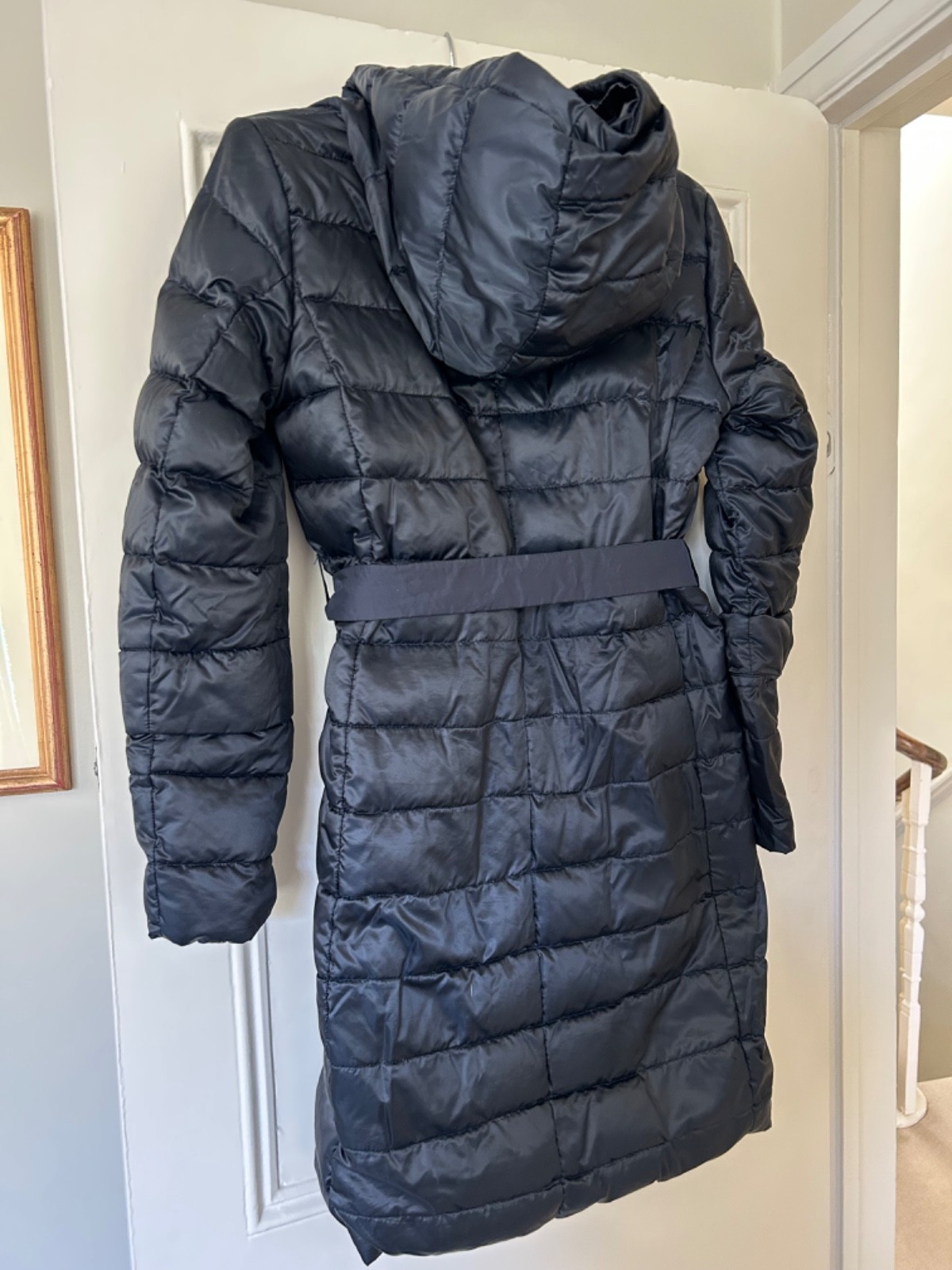 Max Mara the cube midnight navy reversible down jacket in water-repellent satin image 3