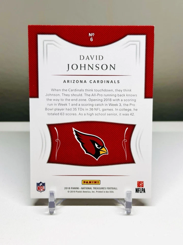 2018 Panini National Treasures /99 David Johnson #6 - Image 3 of 3
