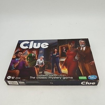 Hasbro Gaming Clue Crime Mystery Board Game Ages 8+ 2-6 Players Box Wear