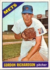VINTAGE BASEBALL CARD TOPPS GORDON RICHARDSON 1966 NEW YORK METS    N O237
