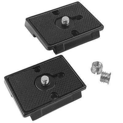 2 Pack Quick Release Plate, Tripod Quick Release Adapter Compatible for Manfr...