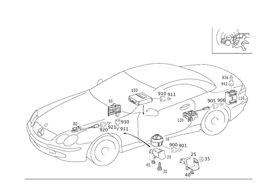 Genuine Mercedes-Benz Alarm Siren 219-820-32-26-64 | eBay