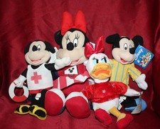 Vtg Disney Mickey Minnie Daisy Plush Lot 4 Characters Theme Parks Disney Store