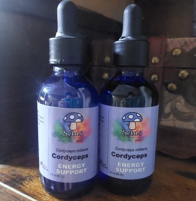 Cordycep Mushroom 2 Oz Tincture Double Extracted TWO Count - Cordycep Militaris