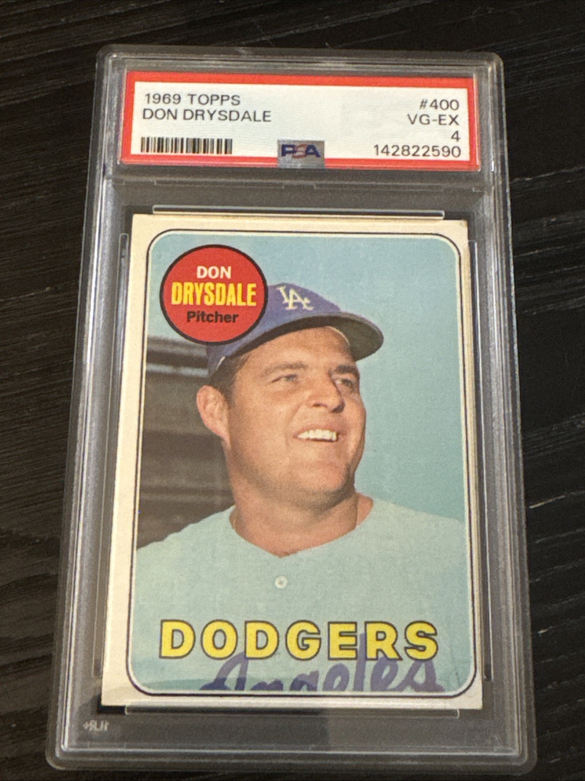 1969 Topps Don Drysdale #400 PSA 4 HOF