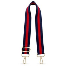 Wide Purse Strap Adjustable Replacement Shoulder Crossbody Strap Blue Red
