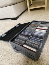 Cassette Tape Storage Box Practical Cassette Tape Holder 16.34 X 9.25 X 3.54