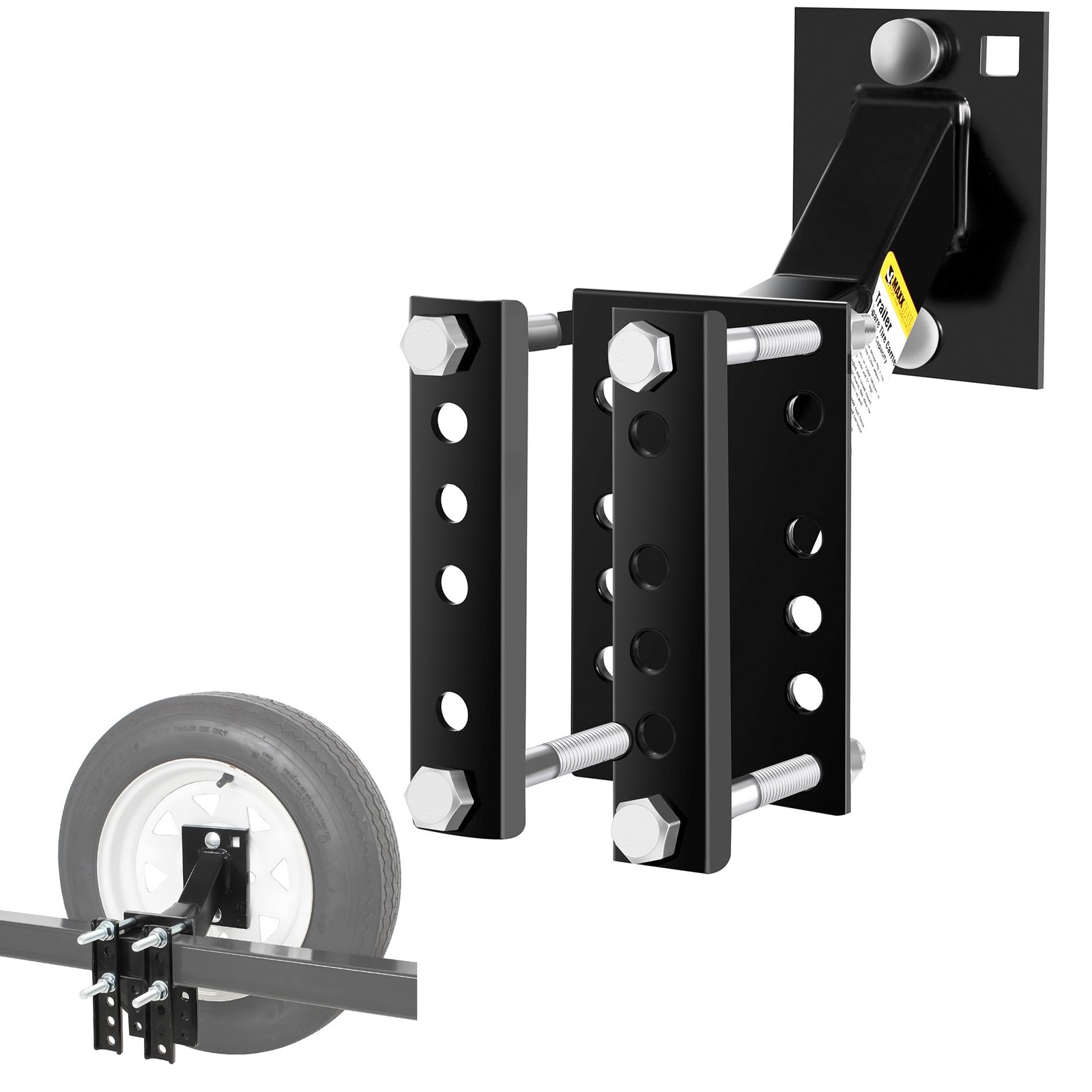 MaxxHaul 50214 Spare Tire Carrier Mount for Boat Trailers