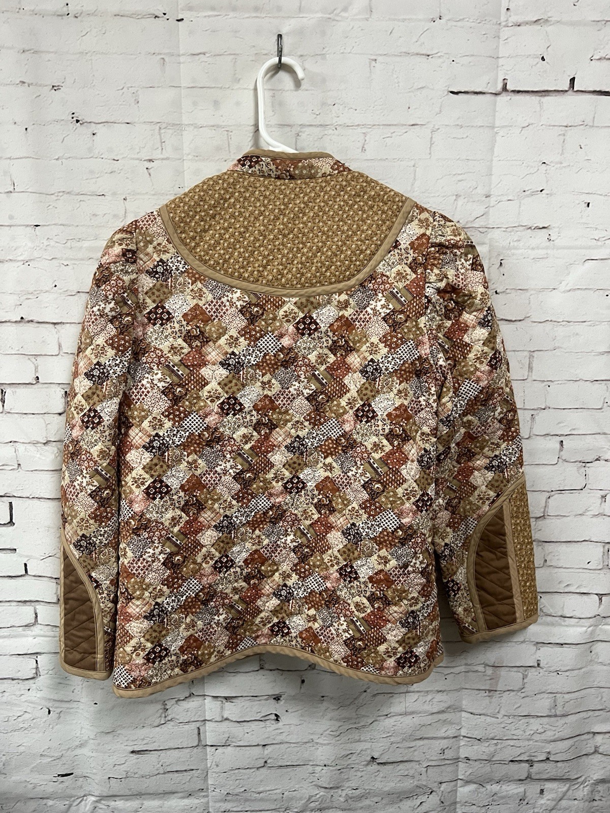 Handmade Patchwork Quilt Quilted Jacket Women XS … - image 3