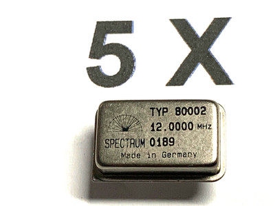 5 x Oszillator, 12 MHz, Typ80002, SPECTRUM, 5 Stück