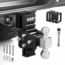 Omt Tow Stow Adjustable Trailer Hitch Fits 22.5 Receiver 5 Drop 20000 Gtw