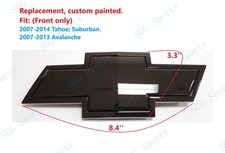 Front Grille Bowtie Emblem Gloss Black 2007-2...