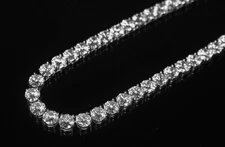 8mm MASSIVE XXL Tennis Chain Necklace 152ct Lab Simulated VVS Diamonds HEAVY !