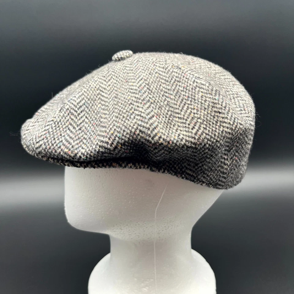 Sombrero Kangol Para Hombres Marrón Espiga Gorra de Newsboy Plana Ajustada Invierno Exterior Foto 2 de 4