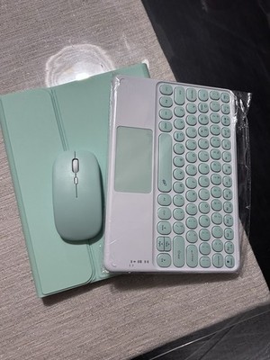Keyboard Folio Case w/ Keyboard + Mouse for Apple iPad 10 (2022) Green/White