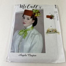 McCalls M8124 Angela Clayton Victorian Pillbox Hat Sewing Pattern One Sz New