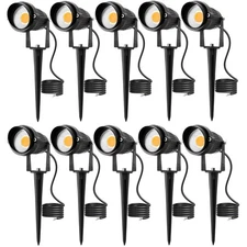Junview10W LED Low Voltage Landscape Lighting Outdoor 12V Super Warm White La...