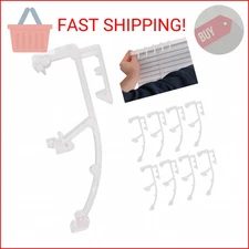 Amazing Drapery Hardware Premium Clear Plastic Double Slat Valance Retainer Clip