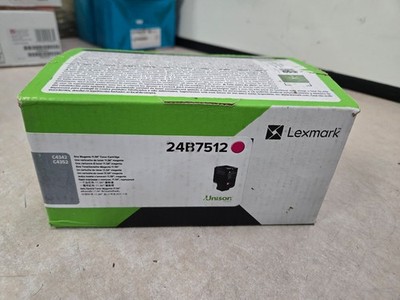 sealed genuine Lexmark 24B7512 Magenta toner cartridge C4342 C4352