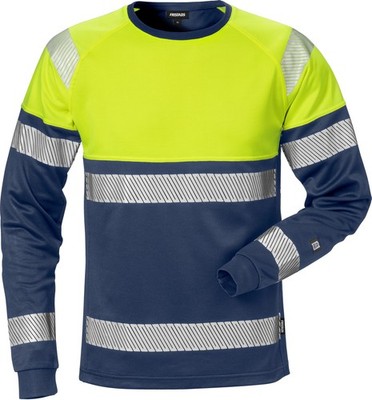 FRISTADS 129513-171 High Vis T-Shirt Langarm Kl. 1 7519 THV  Gr.L Warnschutz-Gel