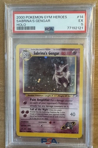 Sabrina's Gengar #14/132 Pokemon Gym Heroes PSA 5