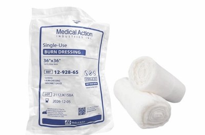 Medical Action Burn Dressing Mesh Gauze 16-Ply 36 X 36 36 X 36 Inch, White