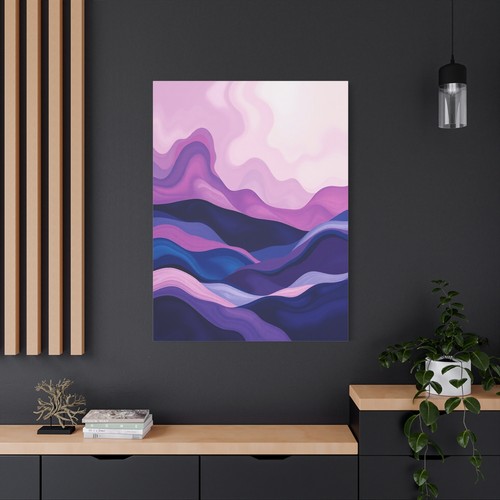 Abstract Minimalist landscape rolling hills print Matte Canvas, Stretched, 1.25" - Picture 25 of 25