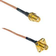 RG316 SMA FEMALE to RP-SMA Female Flange RF Cable Rapid-SHIP LOT
