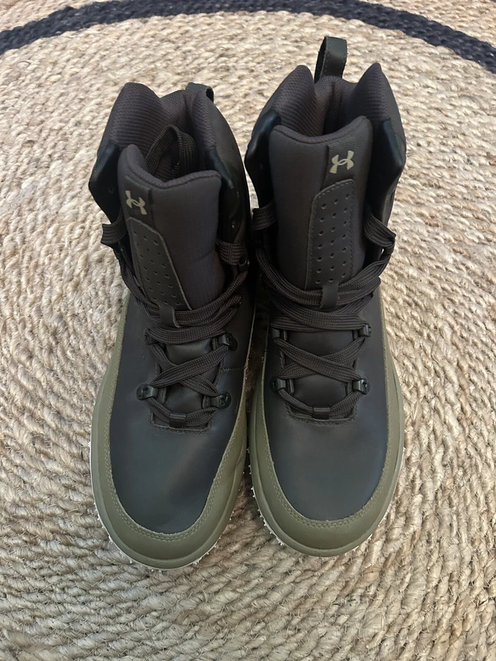 Under Armour Gray And Green Fat Tire Govie Hiking Boots-11 - Image 2 of 4