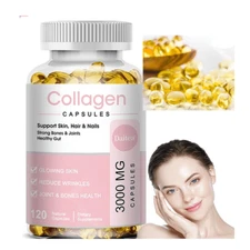 120 Caps Collagen Peptides Promotes Hair Skin Nails Healthy Improve Appearance