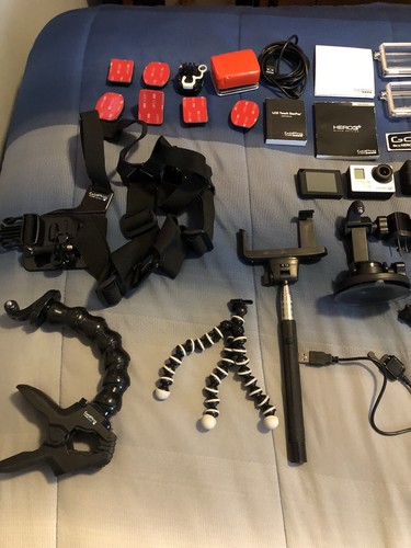 MASSIVE Set of GoPro Accessories (40+) AND GoPro Hero 3+ Black - Picture 2 of 12