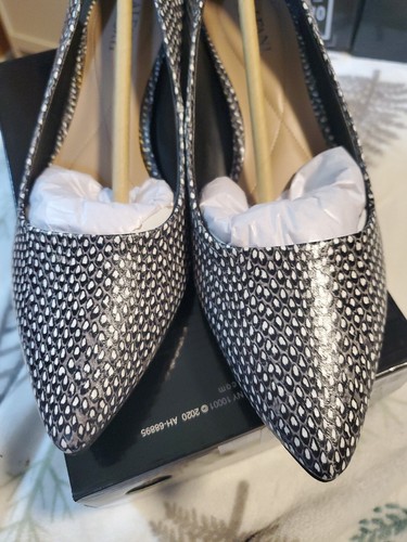 Alfani Damen-Slipper schwarz Schlange bequem Cashh spitz zulaufend Blockabsatz 8 M - Bild 15 von 15