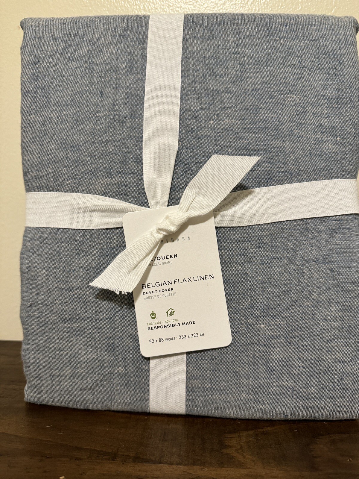 Pottery Barn Belgian Flax Linen Full / Queen Plus Shams eBay