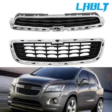 LABLT Front Upper&Lower Grille Grill Chrome Trim For Chevrolet Trax 2014-2016