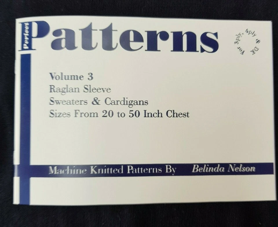 3 libros de tejido a máquina 3,4 capas y DK. Hombro caído, conjunto en manga y Raglan Foto 4 de 4