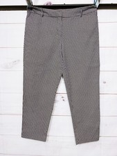 Liz Claiborne Career Womens Emma Classic Ankle Pants Size 12 Geometric Pockets